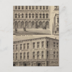 Carte Postale Vues sur Moore's et Wabashaw, Minnesota