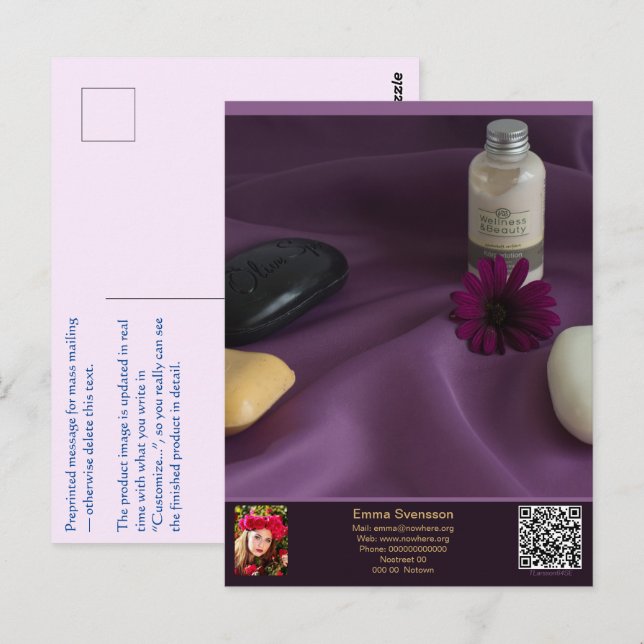 Carte Postale Vykort — Connect, Spa (Devant / Derrière)