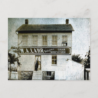Carte Postale W. A. Lahr Grossiste Constructeur de cigare vers 1