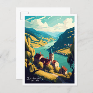 Carte Postale Wachau Valley Autriche illustration de voyage vint