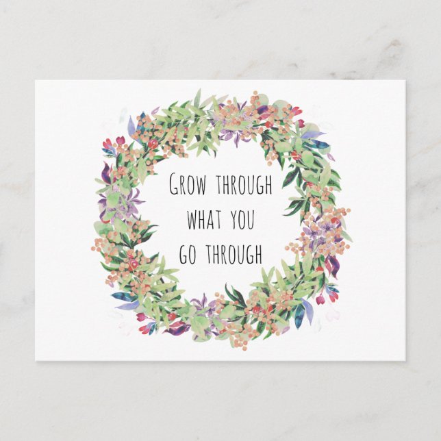 Carte Postale Wachsen Sie durchen était Sie durchlaufen (Devant)
