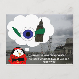 Carte Postale Waddles London Eye