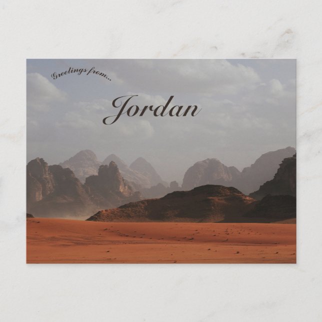 Carte Postale Wadi Rum Aqaba Jordanie (Devant)