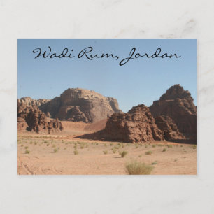 Carte Postale wadi rum jordan