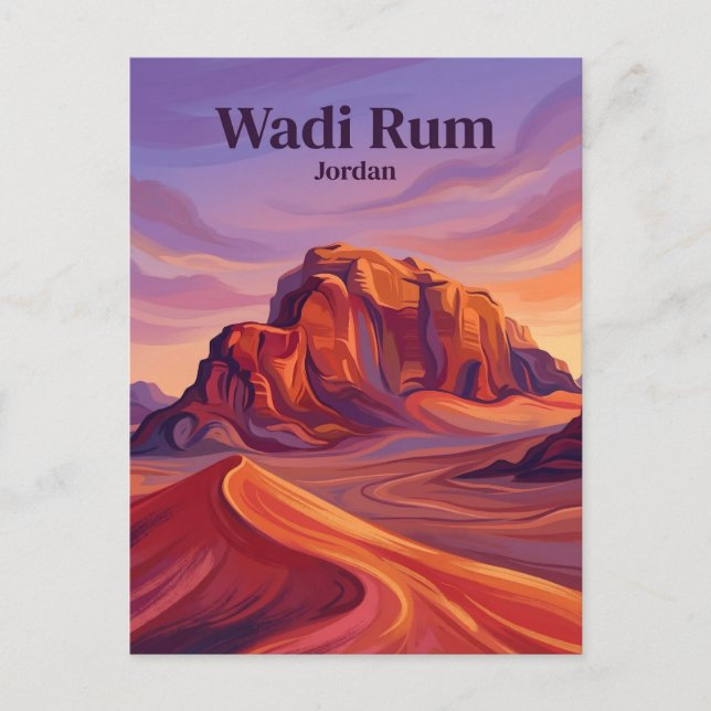 Carte Postale Wadi Rum Jordanie (Devant)