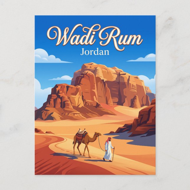 Carte Postale Wadi Rum Jordanie (Devant)