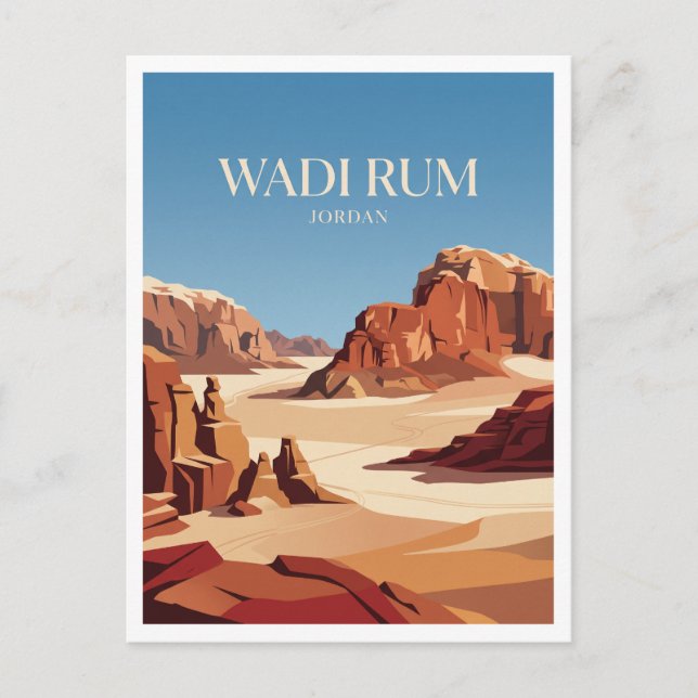 Carte Postale Wadi Rum Jordanie (Devant)