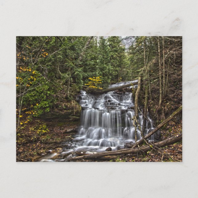 Carte Postale Wagner Falls, Munising, Michigan (Devant)