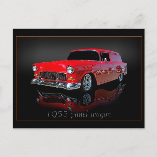 Carte Postale wagon à panneau 1955 (Devant)