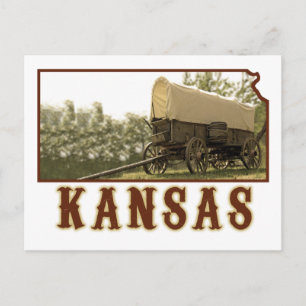 Carte Postale Wagon couvert du Kansas