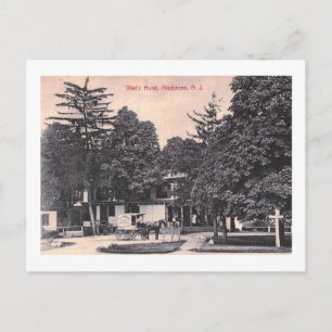 Carte Postale Wagon de crème glacée, Gladstone, New Jersey Vinta
