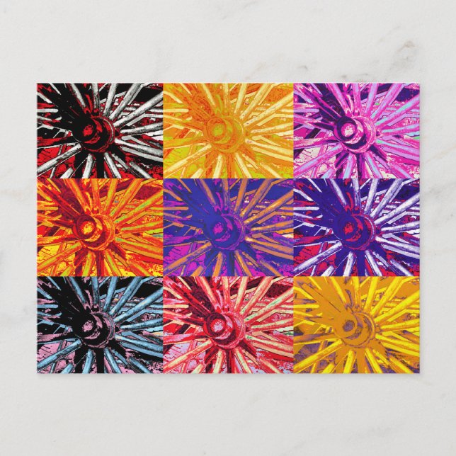 CARTE POSTALE WAGON WHEEL (Devant)