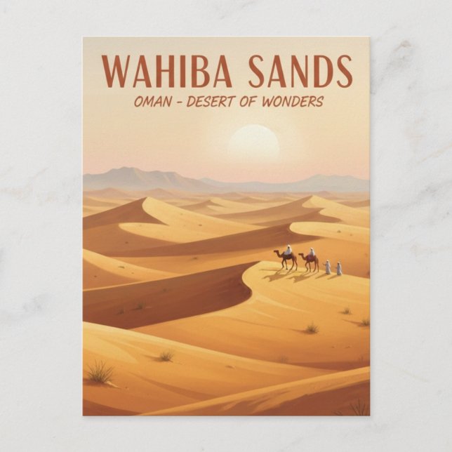 Carte Postale Wahiba Sands Oman Travel (Devant)