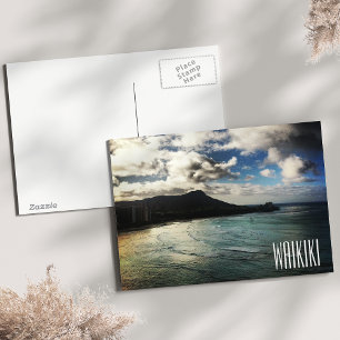 Carte Postale Waikiki Beach Sunrise Diamond Head Hawaii