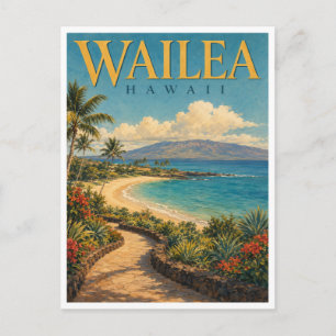 Carte Postale Wailea Hawaii Wailea Beach GeoSaga