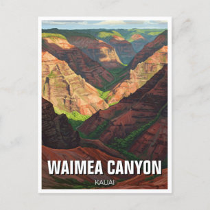 Carte Postale Waimea Canyon Kauai Hawaii Travel