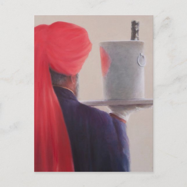 Carte Postale Waiter Jaipur 2012 (Devant)