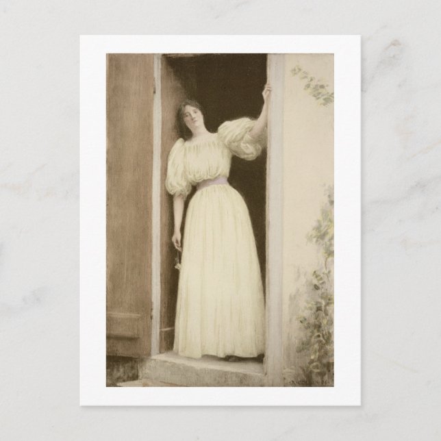 Carte Postale Waiting, from 'L'Estampe moderne', published Paris (Devant)
