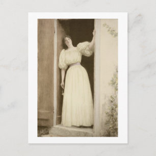 Carte Postale Waiting, from 'L'Estampe moderne', published Paris
