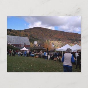 Carte Postale Waitsfield Vermont Farmers Market Oct 2010