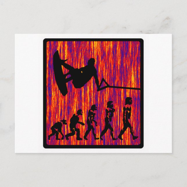 Carte Postale Wakeboard évolue toujours (Devant)