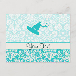 Carte Postale Wakeboard turquoise