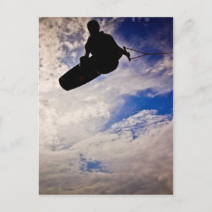 Carte Postale "Waking Life" Wakeboarder Inverted Silhouette