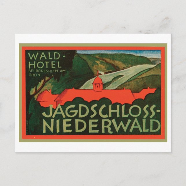 Carte Postale Wald-Hotel Jagdsavs-Niederwald (Devant)