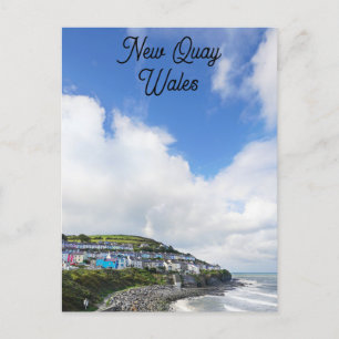 Carte Postale Wales New Quay Welsh Beach Coast Travel