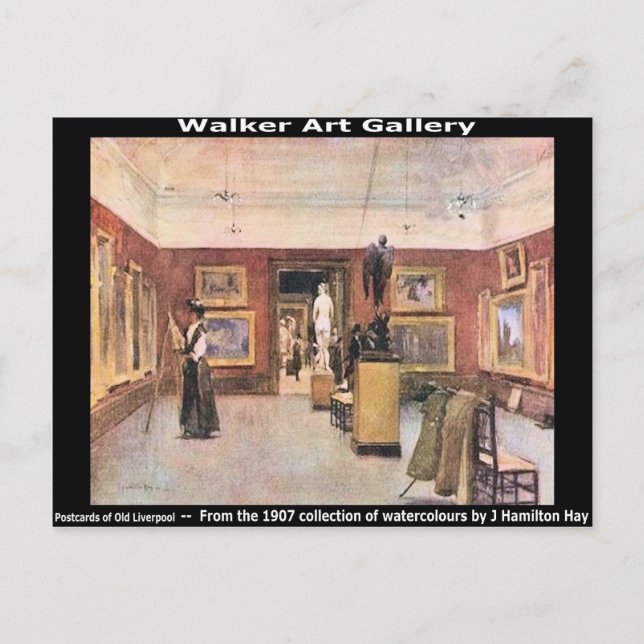 Carte Postale Walker Art Gallery, William Brown St., Liverpool. (Devant)