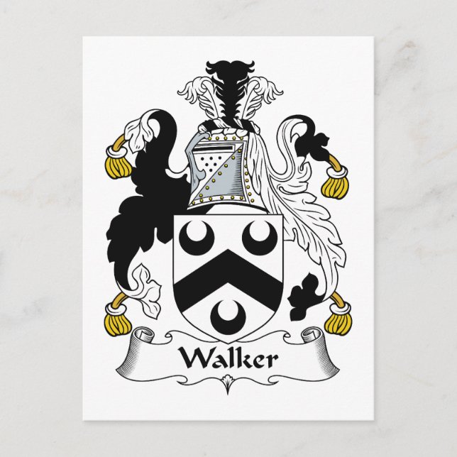 Carte Postale Walker Family Crest (Devant)
