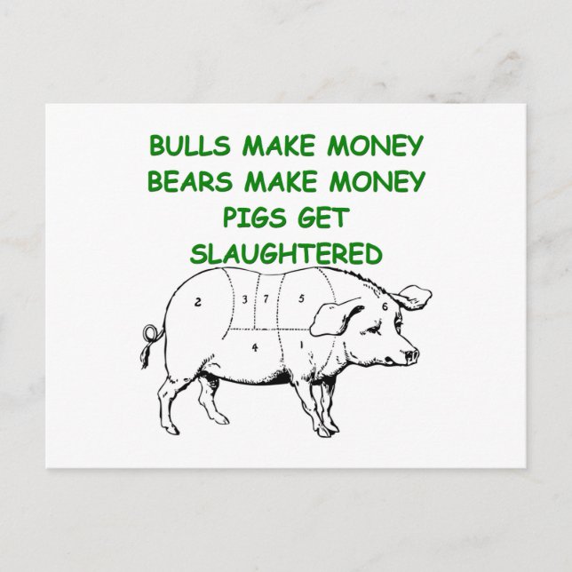 Carte Postale wall street (Devant)