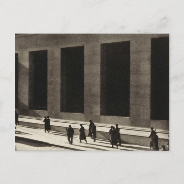 Carte Postale Wall Street (par Paul Strand, 1915) (Devant)