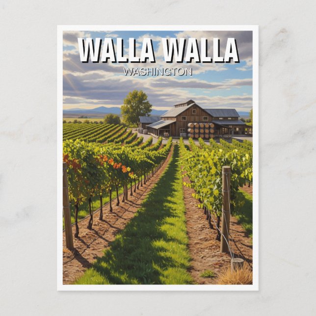 Carte Postale Walla Walla Washington Travel (Devant)