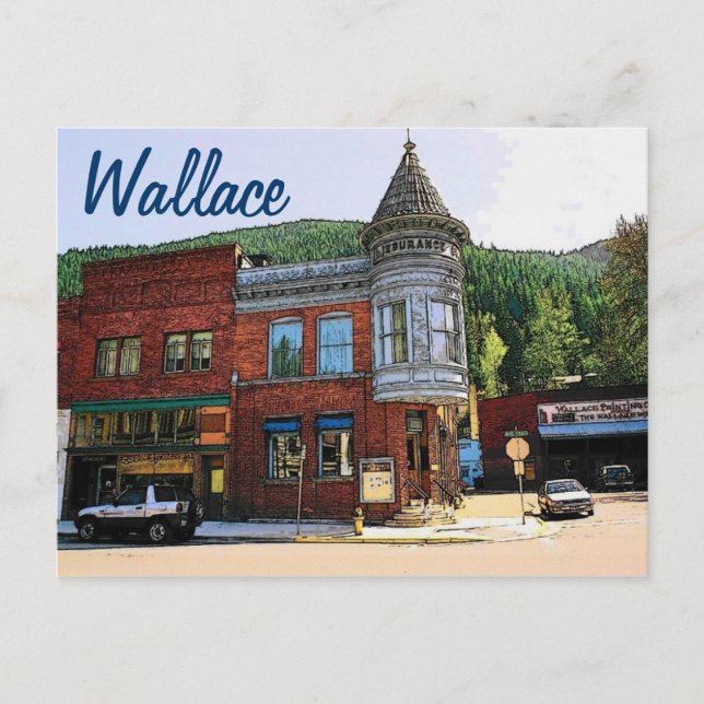 Carte postale Wallace (ID) (Devant)