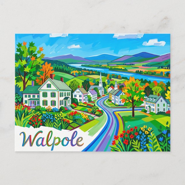 Carte Postale Walpole États-Unis (Devant)