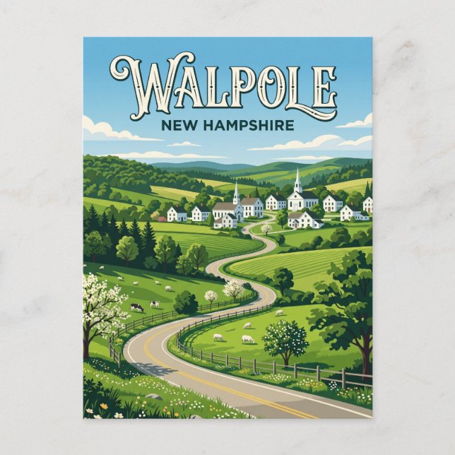 Carte Postale Walpole États-Unis (Devant)