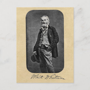 Carte Postale Walt Whitman Leaves of Grass Frontispiece