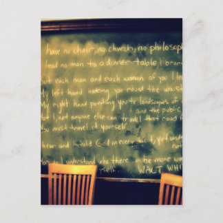 Carte Postale walt whitman Quote