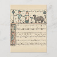 Walter Crane Baa Baa Mouton Noir Comptine