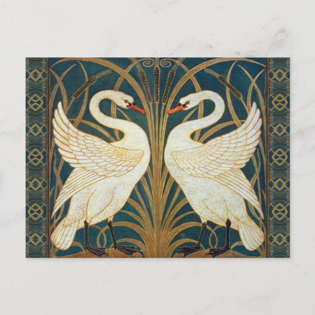 Carte Postale Walter Crane Swan (Devant)