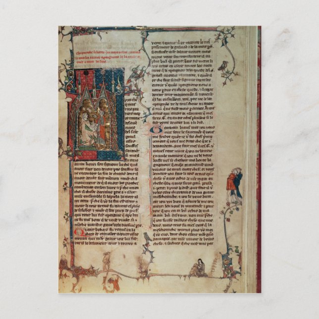 Carte Postale Walter Map raconte l'histoire des aventures (Devant)