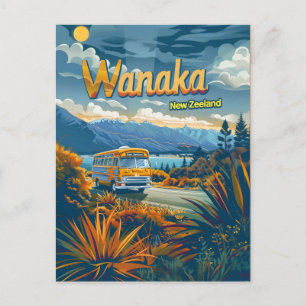 Carte Postale Wanaka Nouvelle-Zélande vintage