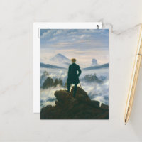 Wanderer au-dessus de la mer de brouillard par Cas