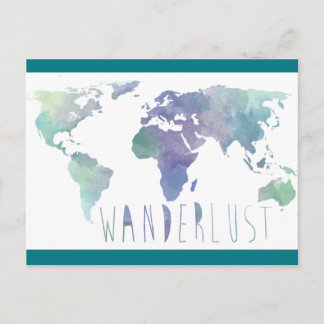 Carte postale Wanderlust Watercolor