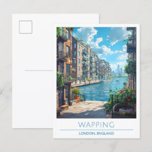 Carte Postale Wapping England Art Vintage voyage