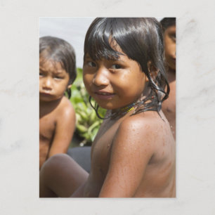 Carte postale Warao Enfants du Venezuela