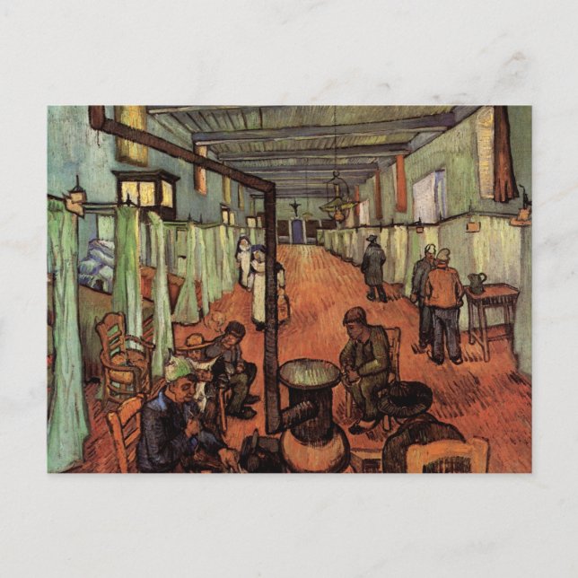 Carte Postale Ward in the Hospital in Arles par Vincent van Gogh (Devant)