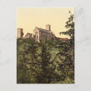 Carte Postale Wartburg, du château d'Eisenach, Thuringe, Allemag