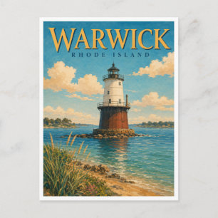 Carte Postale Warwick Rhode Island Conimicut Light GeoSaga
